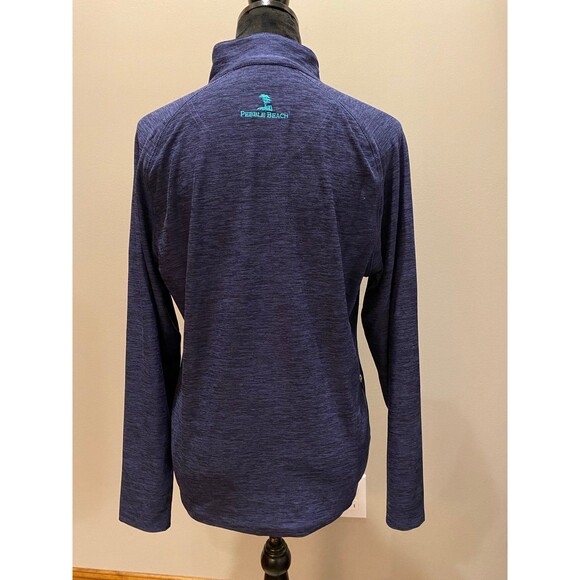 Pebble Beach Pullover Shirt  Activewear Performance Quarter Zip Size Medium NWT - Picture 4 of 10